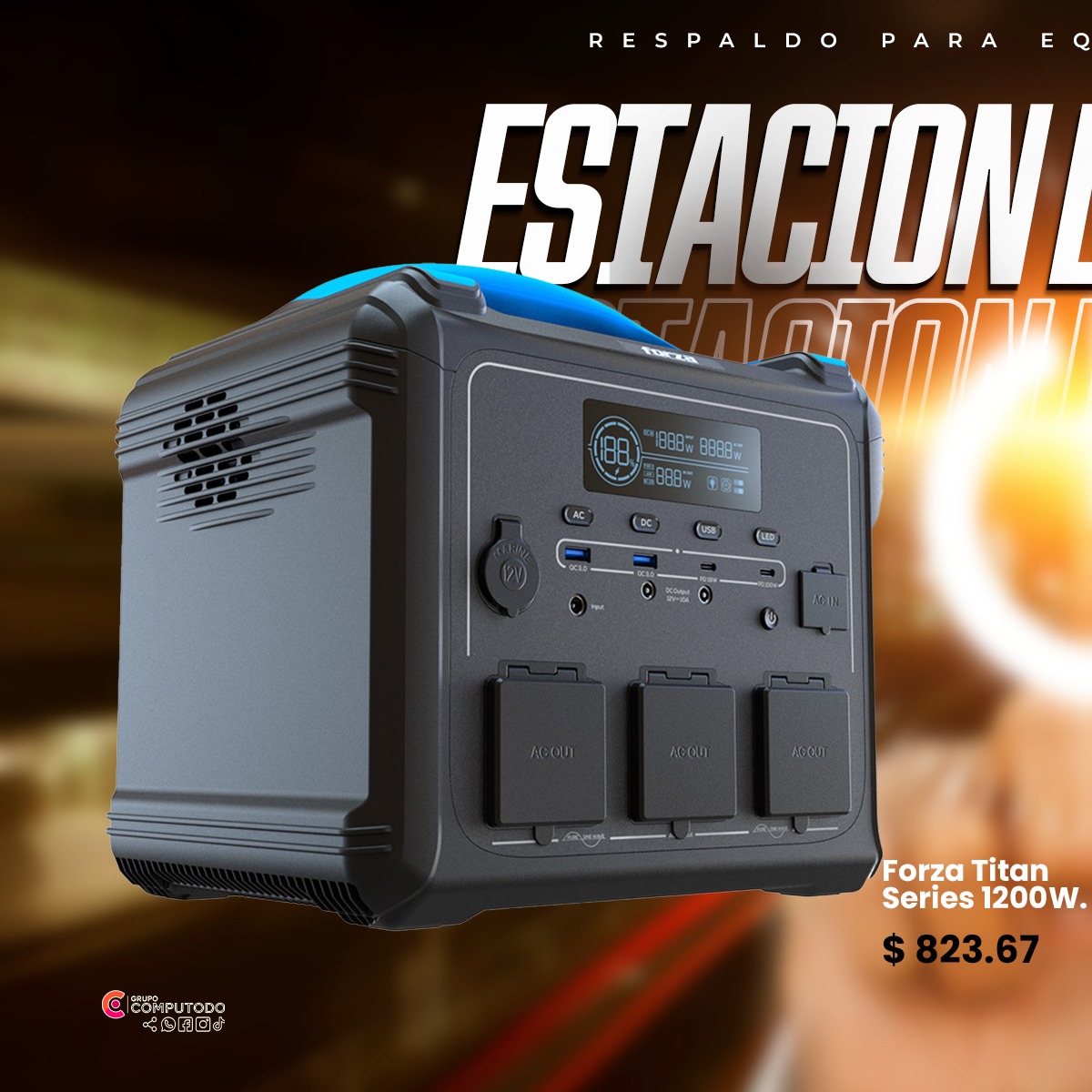 Forza Titan Series Battery Backup es tu aliado