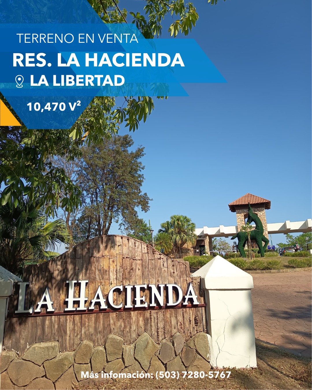 EN VENTA 10,470 V² | RES. LA HACIENDA