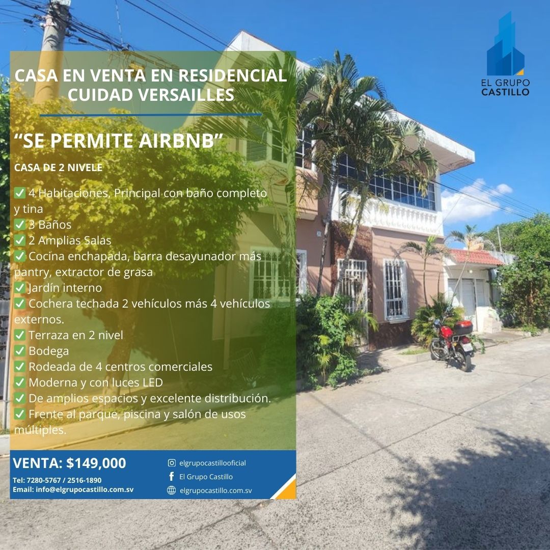 EN VENTA CASA CIUDAD VERSAILLES
