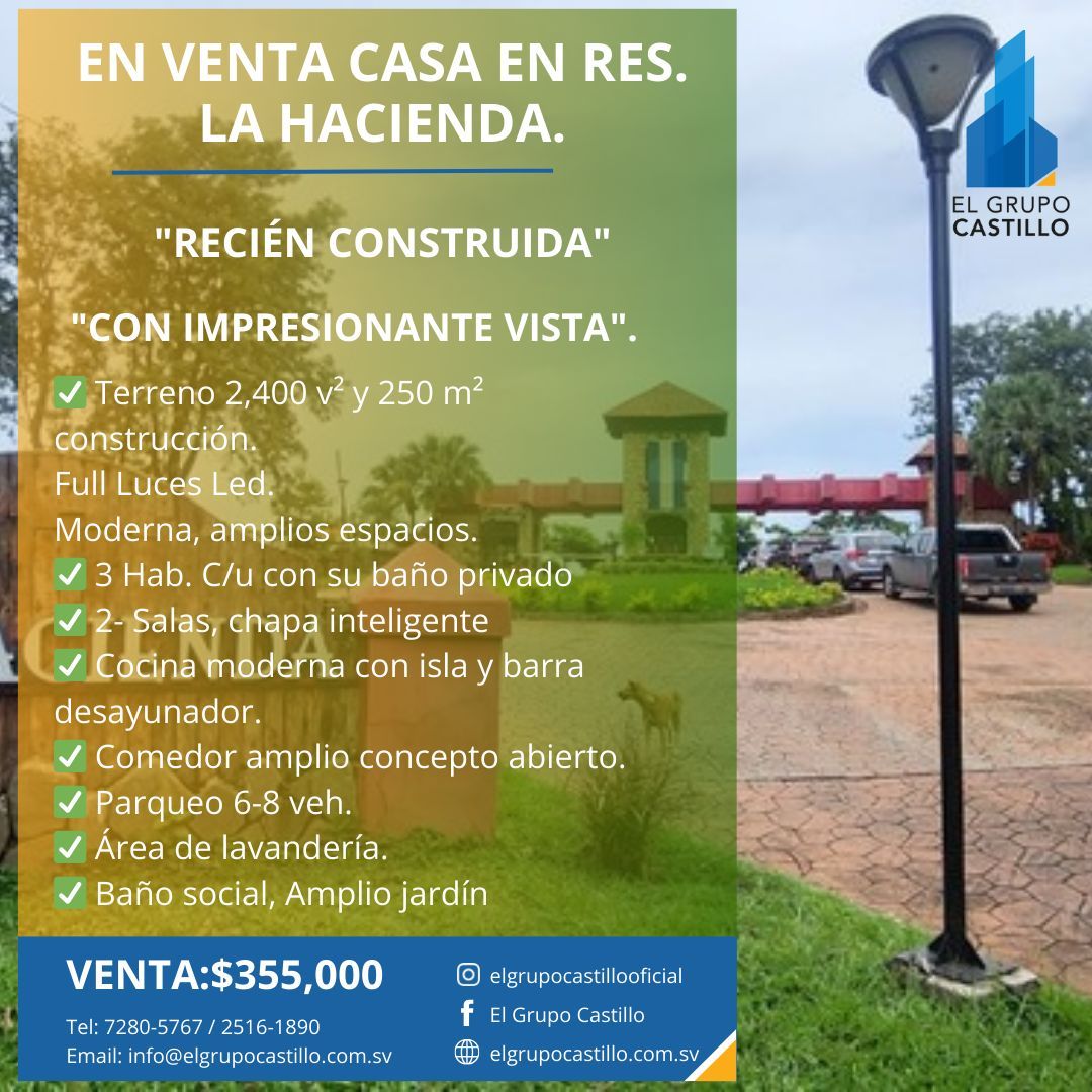 En Venta Casa en Res. La Hacienda